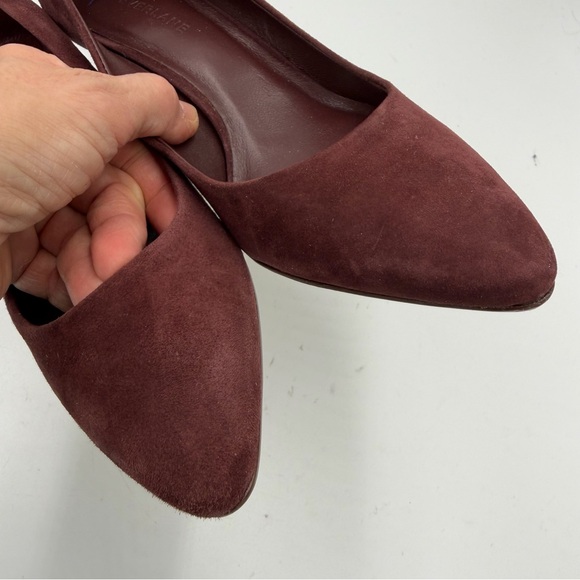 NEW Everlane Mahogany Brown Suede The Banana Pump Heel in Size 7 - Picture 5 of 13
